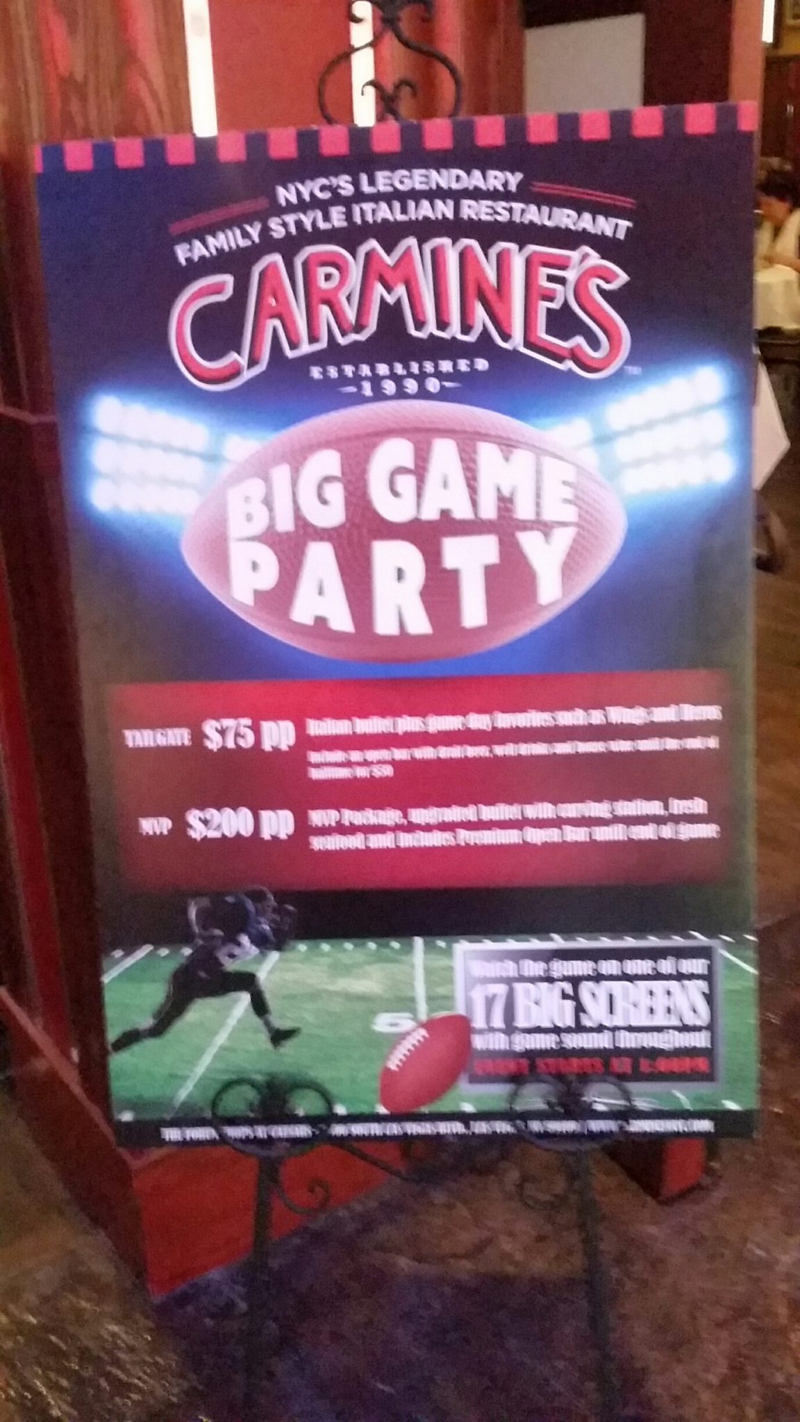 Bet On Vegas As The Place To Watch The Super Bowl 5 Carmines poster