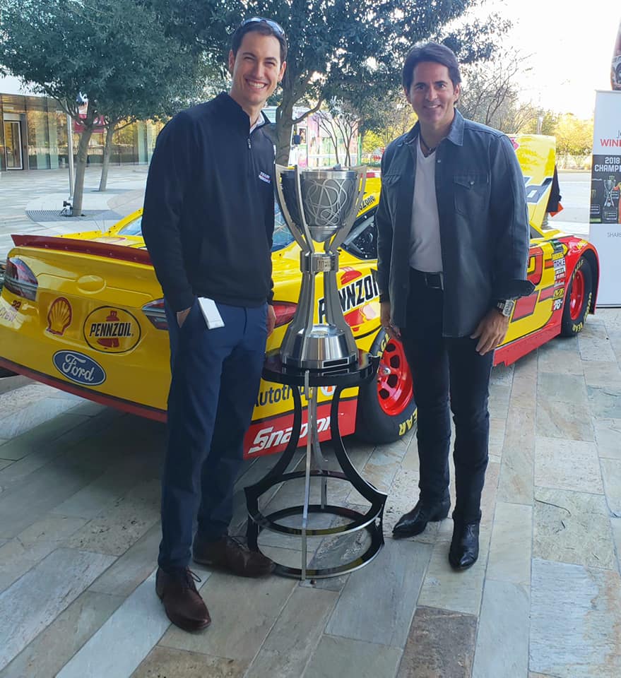 NASCAR Champ Joey Logano Takes A Victory Lap in Houston