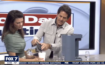 TV: Clean water dispenser removes impurities while sitting on your counter